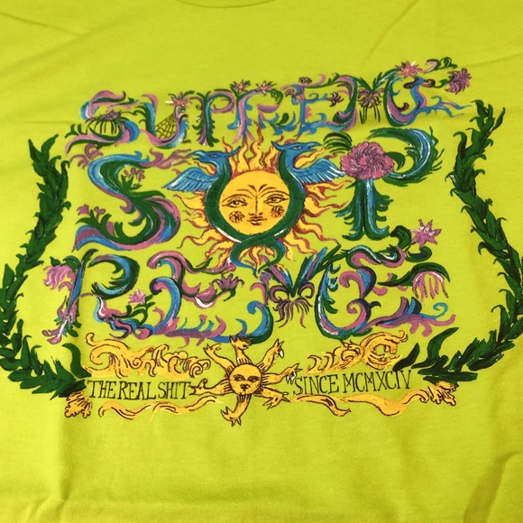 Supreme Other - Supreme Green New Crest Mens Sz Medium T-Shirt